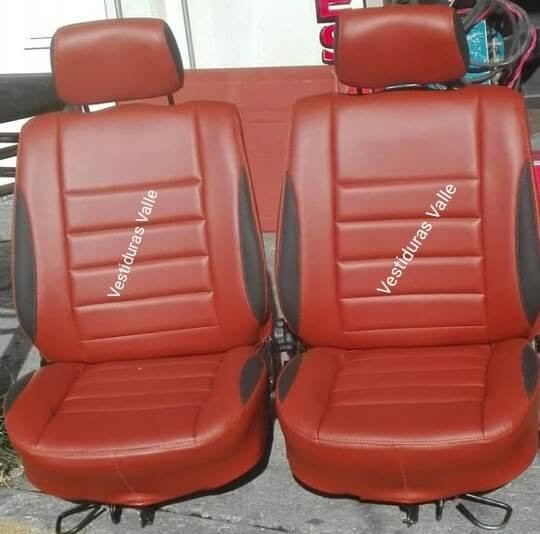 Asiento de vinil rojo